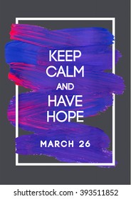 Purple day global day of epilepsy awareness. Stroke violet vector illustration. Perfect for badges, banners, ads, flyers, social campaign, charity events on epilepsy problem.