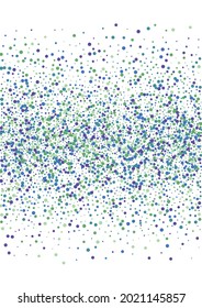 La Decoración Púrpura Y El Fondo Círculo. Blue Confetti Divertido. Ilustración Aislada De Balas. Punto Green Streamer.