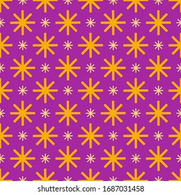 Purple decorative background geometric vector pattern. Textile design texture.