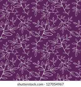 Purple decorative seamless pattern