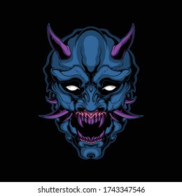 purple demon mask for commercial use