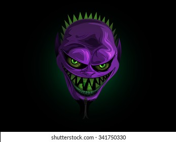 Purple Demon Smiling