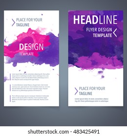 purple design background poster flyer template vectors watercolor booklet abstraction vector insert watercolour template flyer layout design part purple design background poster flyer template vectors