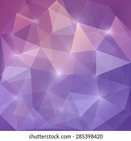 Purple Design Templates. Geometric Triangular Abstract Modern Vector Background. 