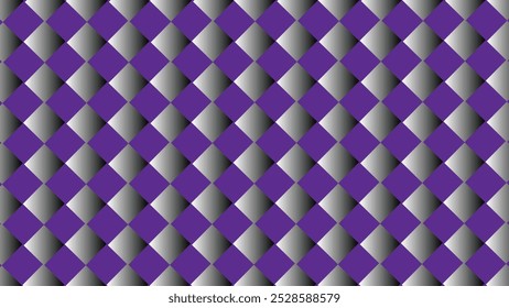 Gráfico de padrão roxo diagonal verificado