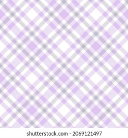 Purple Diagonal Plaid Tartan textured Seamless pattern design suitable for fashion textiles and graphics