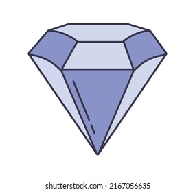 violettes Diamantdesign auf Weiß