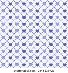 Padrão De Amor De Diamante Roxo. Perfeito para arte e artesanato, papel digital, impressão de tecido, impressão têxtil, embalagem, scrapbooking, papel presente, fundo e muito mais.
