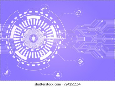 purple digital technology and business concept. vector illustration background