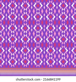 purple Digital Textile Design Border Geometrical And Ethnic Colorful Border Motifs Design with seamless and ethnic style border decoration For Textile Prints