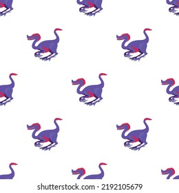 Purple dinosaur pattern seamless background texture repeat wallpaper geometric vector
