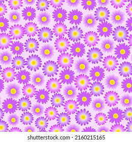 color margarita morado sin fisuras. fondo floral. bueno para tela, papel pintado, moda, vestimenta, etc.