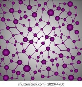 purple DNA symbol. icon. Vector illustration. infographics. Abstract gene chain background.Can be used as medical,genetic,pharmaceutical, science industries.silver background