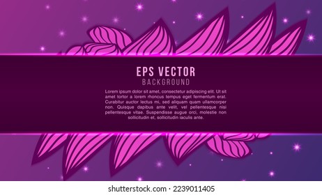 Purple Doodles elements background with fluid gradient. Dynamic shapes composition