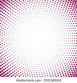 Punto púrpura y fondo abstracto blanco