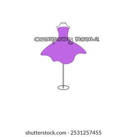 Purple Dress on Mannequin Logo