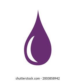 purple drop liquid vector design