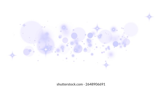Purple dust PNG, shimmering blue glowing bokeh confetti and glitter texture for your design.