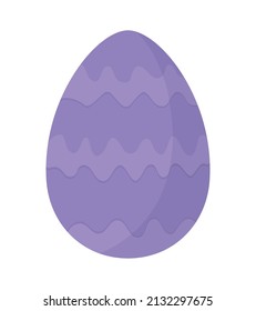 purple easter egg with waves