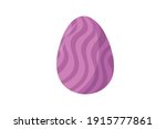 Purple Easter Eggs Vector Illustration