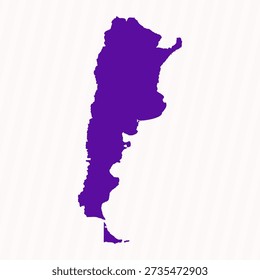 Purple Editable Argentina Simple Map