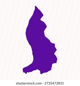 Purple Editable Liechtenstein Simple Map