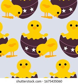 purple egg and pattern, seamless pattern, perfect to use on the web or in print