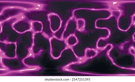 Energia roxa com descarga elétrica. Energia plasmática. Arco elétrico Energia lilás, raios elétricos de plasma. Textura de plasma roxo. Descarga estática. Vetor