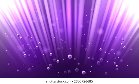 Purple Explosion Effect, Stream of Particles. Vector Illustration