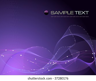 Purple fantasy composition - vector illustration