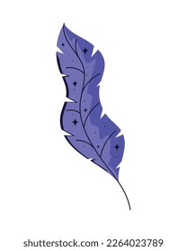 Esoteric-Konzeptsymbol für violette Feder