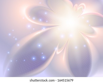 Purple Festive Christmas background. Artistic flowers of winter time. Vector
