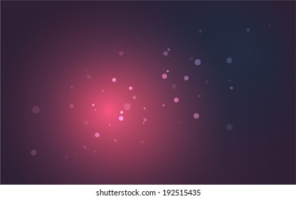 Purple Festive Valentines elegant abstract background with bokeh lights and stars