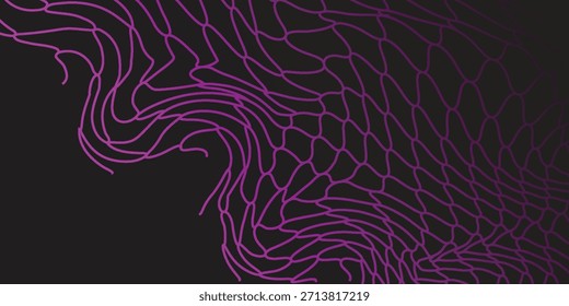 Textura de rede de pesca roxa. ilustração abstrata.