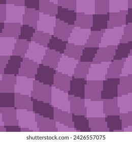 Purple Flapping Plaid Patterned Fabric Texture Background, Pixel Art Style