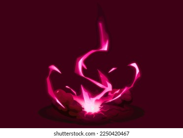 purple flash of light effect vfx isolated sparks vector illustration