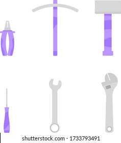 purple flat repair toolkit design 