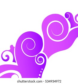 Purple Floral art design element Purple Floral art design element