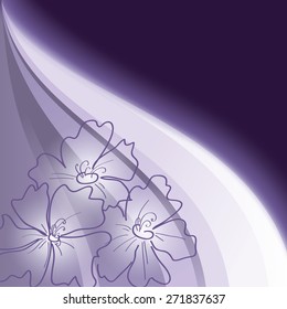 Purple Floral Background.