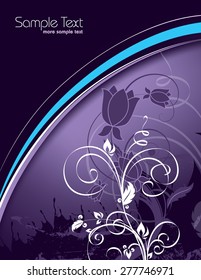 Purple Floral Background.