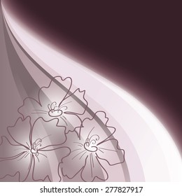 Purple Floral Background.