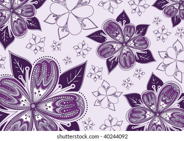 purple floral background