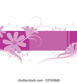 Purple Floral Background