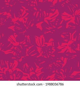 violetter, nahtloser botanischer, nahtloser Musterhintergrund, geeignet für Modedrucke, Grafiken, Hintergründe und Kunsthandwerk