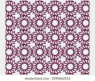 Purple Floral Mandala Pattern design template