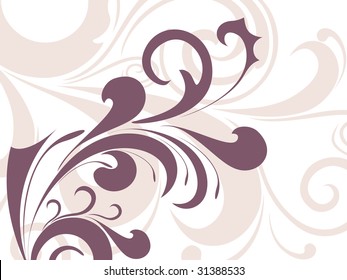  purple flower background vector illustration