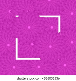 Purple Flower background, white frame. vector illustration. for greeting card to 8 march, wedding invitation, holiday background, discount banner
