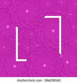 Purple Flower background, white frame. vector illustration. for greeting card to 8 march, wedding invitation, holiday background, discount banner