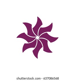Purple Flower composition