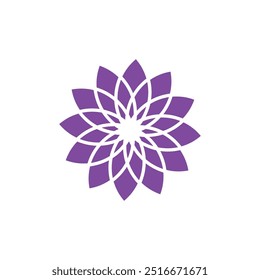 Lila Blume econ Vektor, modernes Design für Schönheit Vorlage